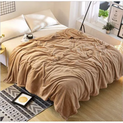 Blanket Plain Soft Warm Micro Plush Fleece Blanket 150*200cm (5)