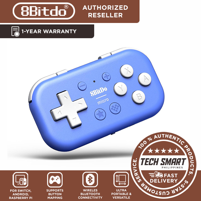 8Bitdo Micro Bluetooth Gamepad for Switch, Android, Raspberry Pi