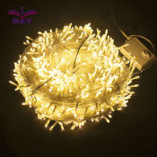 "10M Warm White LED Christmas Lights for Home Party Decor"