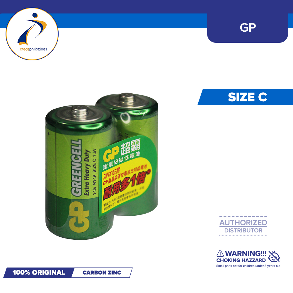 GP Greencell Carbon Zinc Siz...