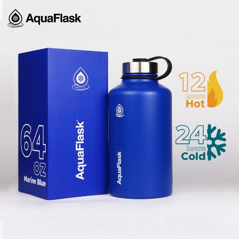 AQUAFLASK (64oz) Wide Mouth w/ Flex Twist Lid