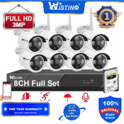 Wistino 8CH FHD Wifi CCTV System with Night Vision