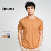 Organic Men's Cotton Round Neck T-Shirt by Organic