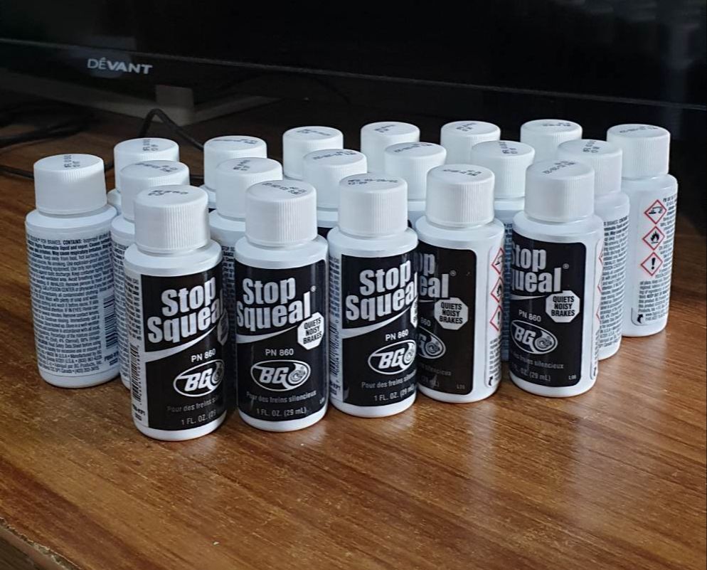 BG 860 Stop Squeal Brake Treatment - 1 Fl. Oz. Bottles, Quiets Noisy Brakes (Pack Of 12)