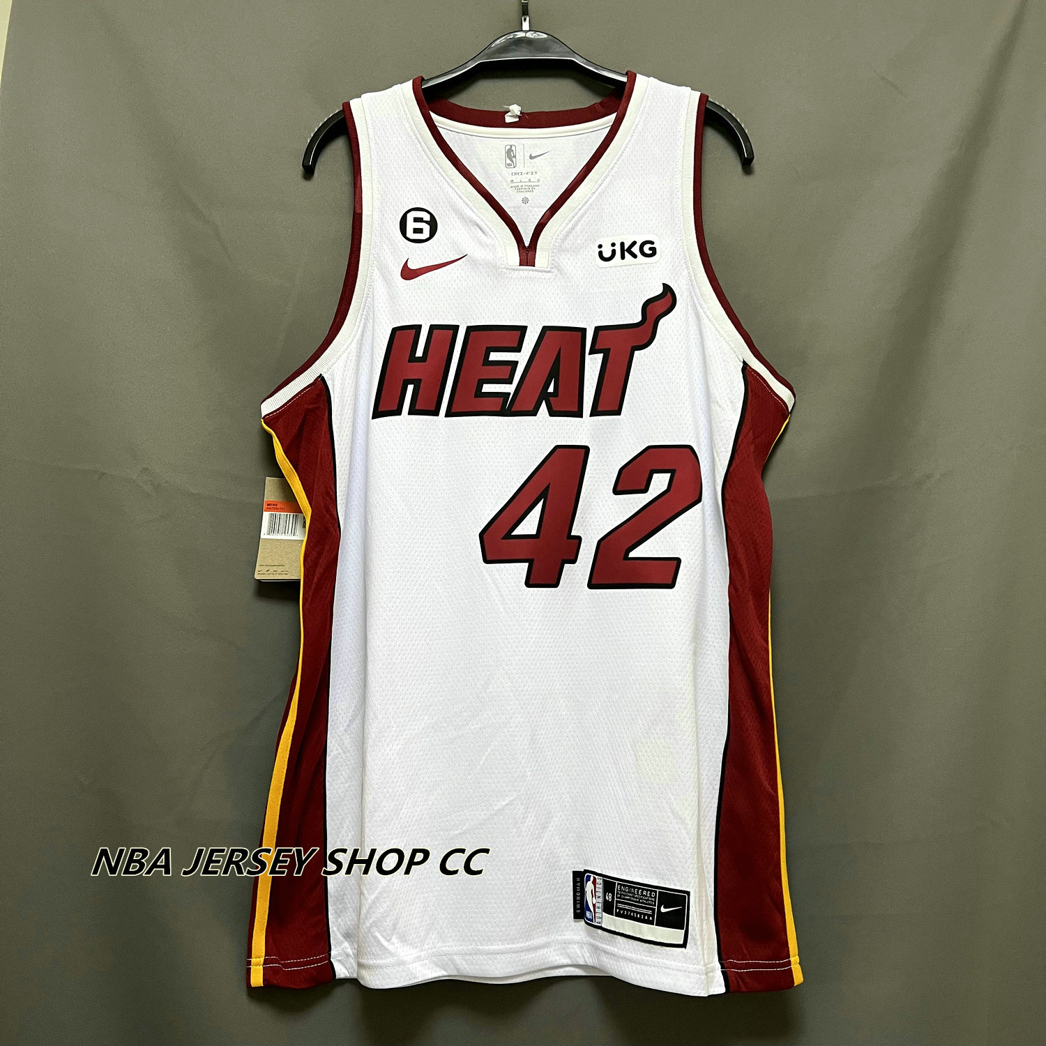 Rare Vintage Adidas Authentic NBA Miami Heat Udonis Haslem 40 Jersey Mens  56 3XL