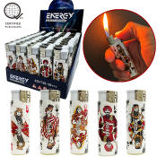 50pcs Playing Card Design Lighters - Ignite in Style