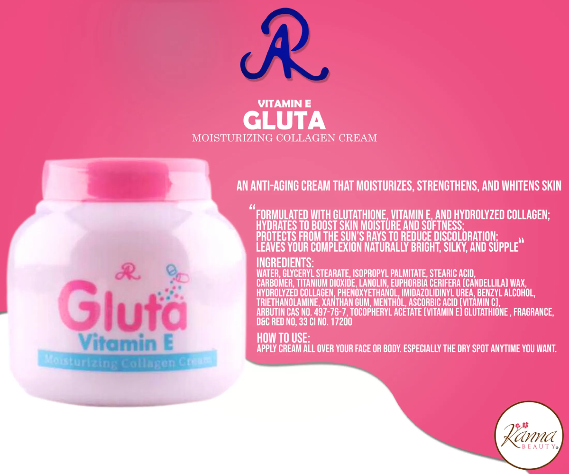 gluta moisturizing cream