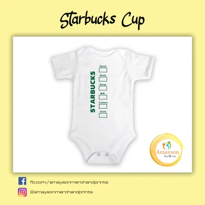 Amayson Food theme baby onesie - Starbucks (6)