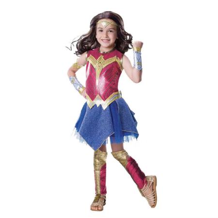 Liveme 6pcs/Set Wonder Woman Dress Costume for Kids Girls DC Comic Costume for Girl