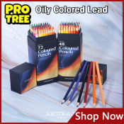 Oily Art Colored Pencils Set - 72 colors, Student Edition