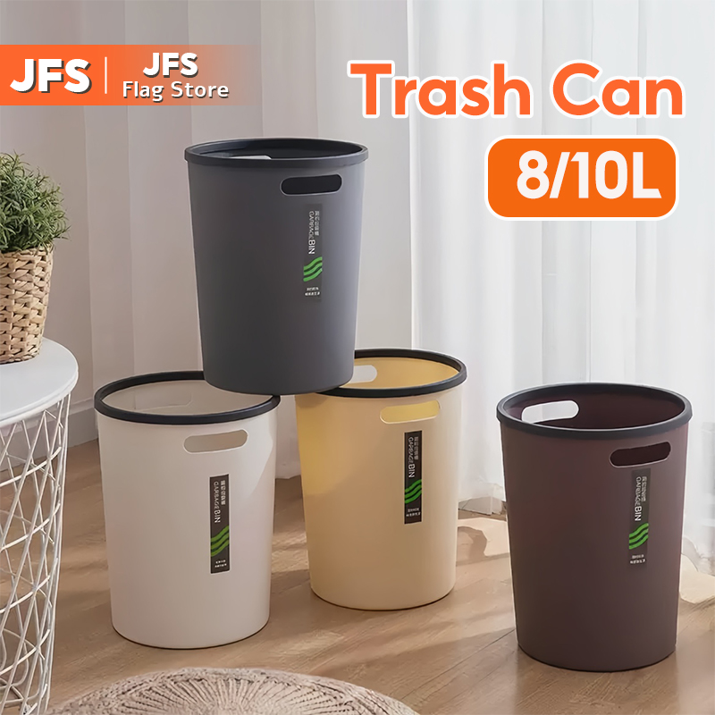 JFS 10L Circular Trash Can - Simple and Eco-Friendly