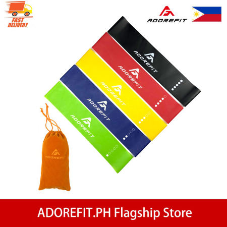 AdoreFit 5pcs Elastic Resistance Bands Set for Fitness Training