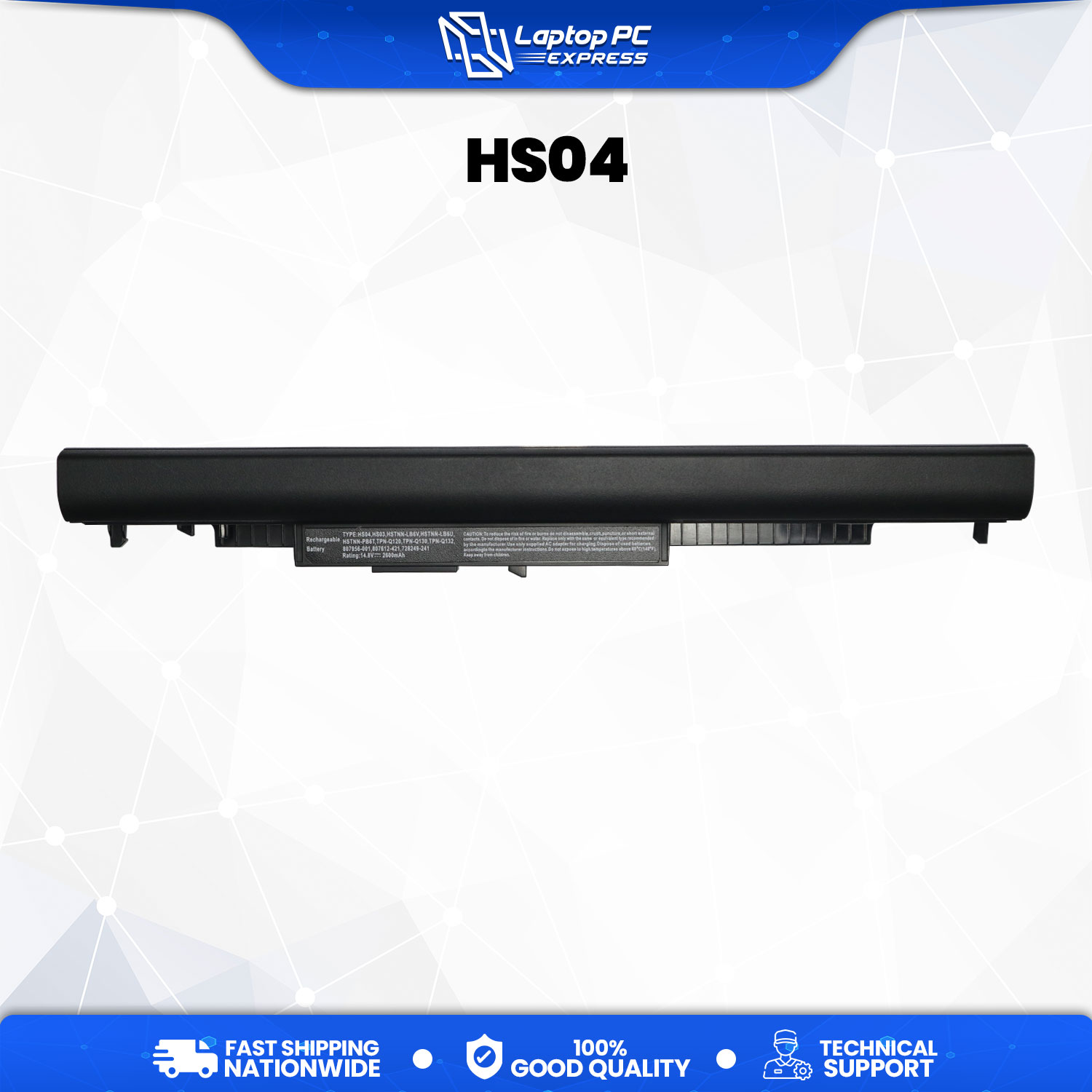 HP Laptop Battery - Various Models HS04041-CL, HSTNN-LB6V