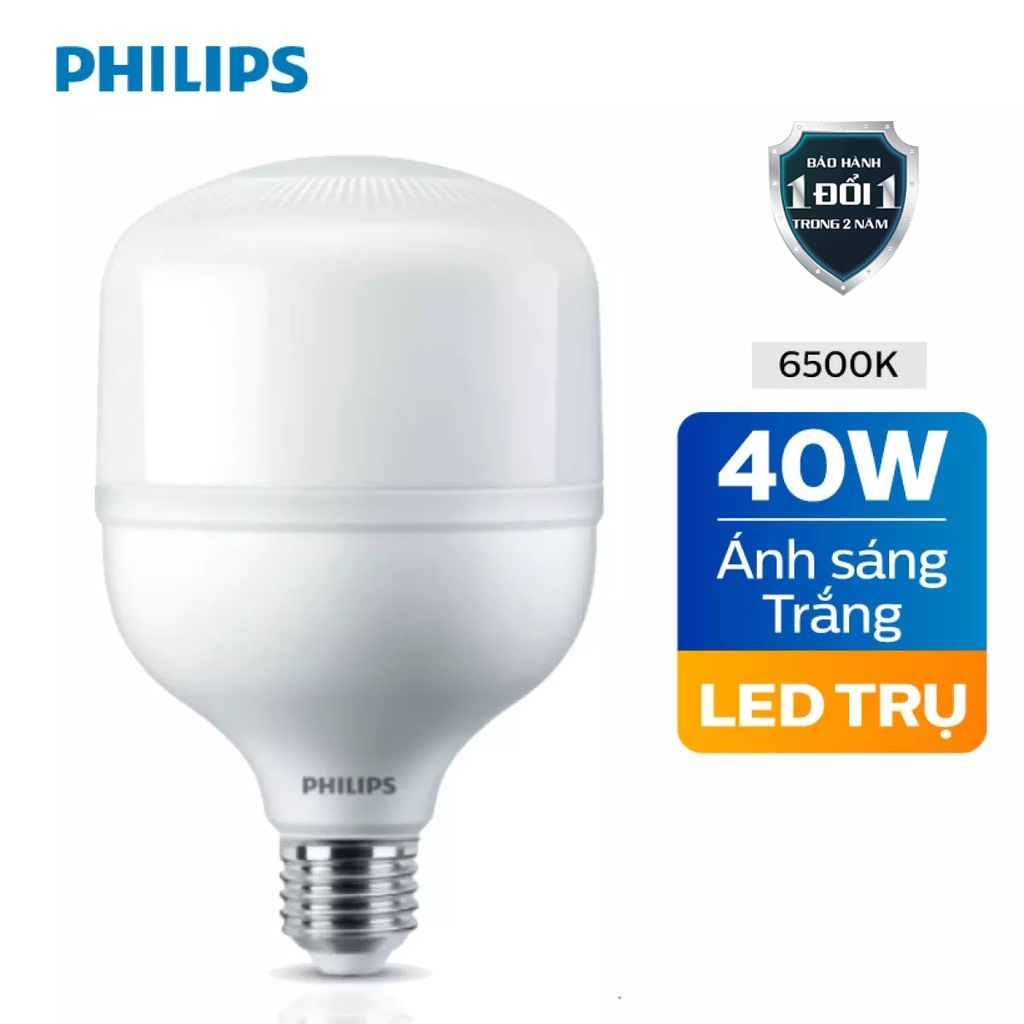 Philips Chính Hãng Bóng LED trụ PHILIPS TForce Core 40W E27  bảo hành 2