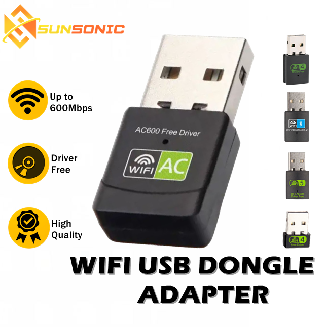 Wireless WiFi Adapter for Laptop, 2.4GHz/5GHz Dongle (Brand Name