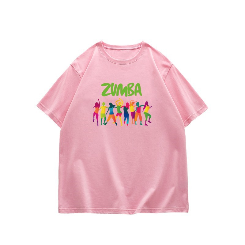Womens tshirt Zumba Dance Print korean fashion Summer short sleeve
