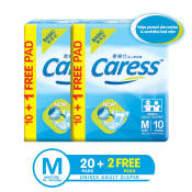 Caress Basic Adult Diaper Medium - 2 Packs