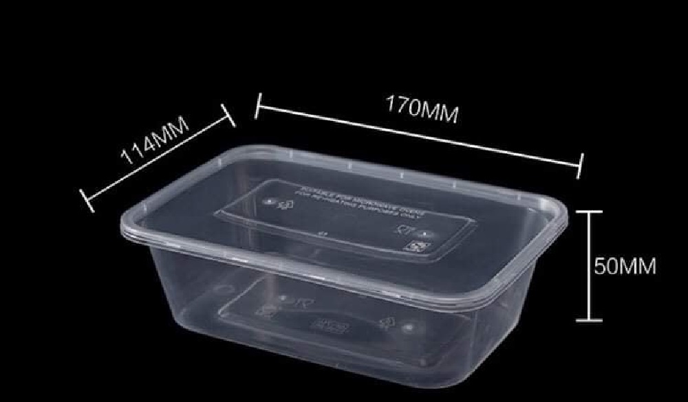 500ml Rectangular Food Tub - Ampulla Packaging - 0161 367 1414