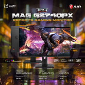 Msi G274QPX 27" Gaming Monitor 2560x1440 16:9 1000:1 240HZ 1ms Anti-glare Zzm Trading