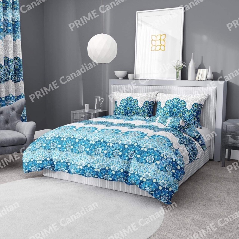 Mandala Azul Bedsheets 100 Premium Canadian Cotton Bedsheets 3 in 1