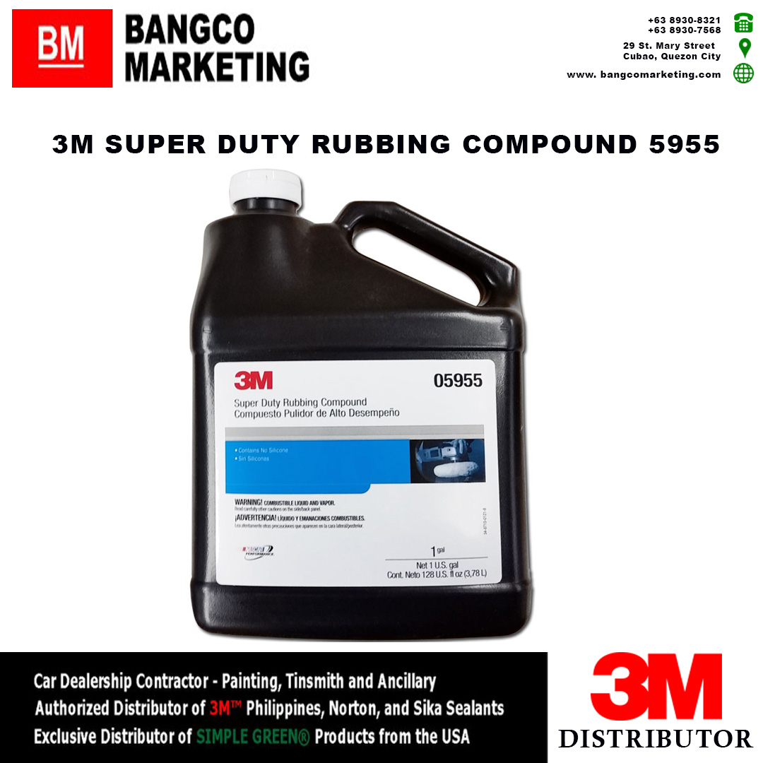 3M 05955 Super Duty Rubbing Compound - 1 gal bottle