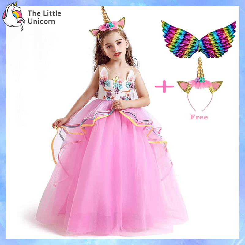 Unicorn dress for 2025 7 year old