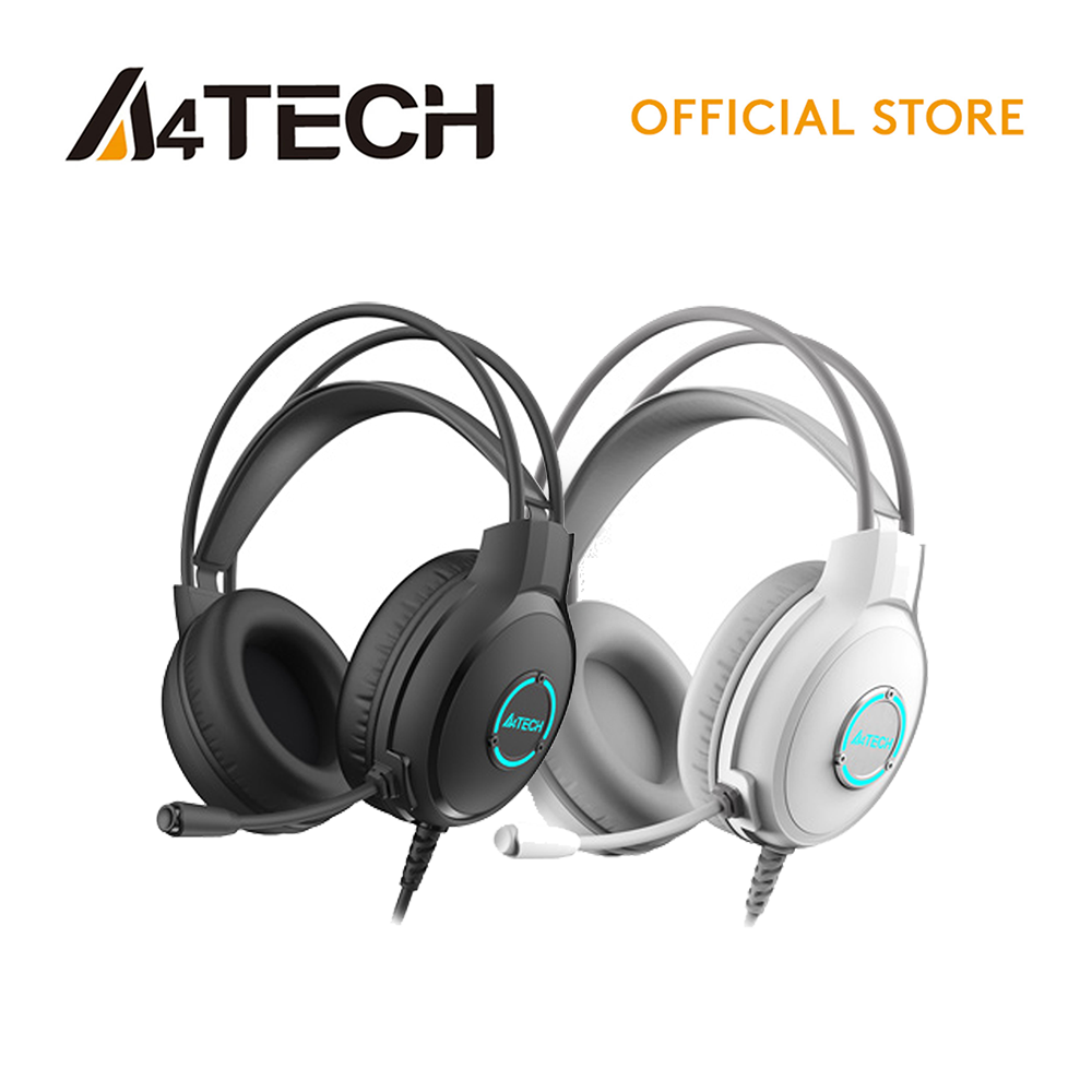 A4Tech FH300U Neon Illuminate Led Backlit Stereo Noise Canceling Wired Usb Headset