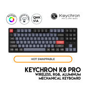 Keychron K8 Pro Mechanical Keyboard: TKL, RGB, Hot-Swap, Bluetooth