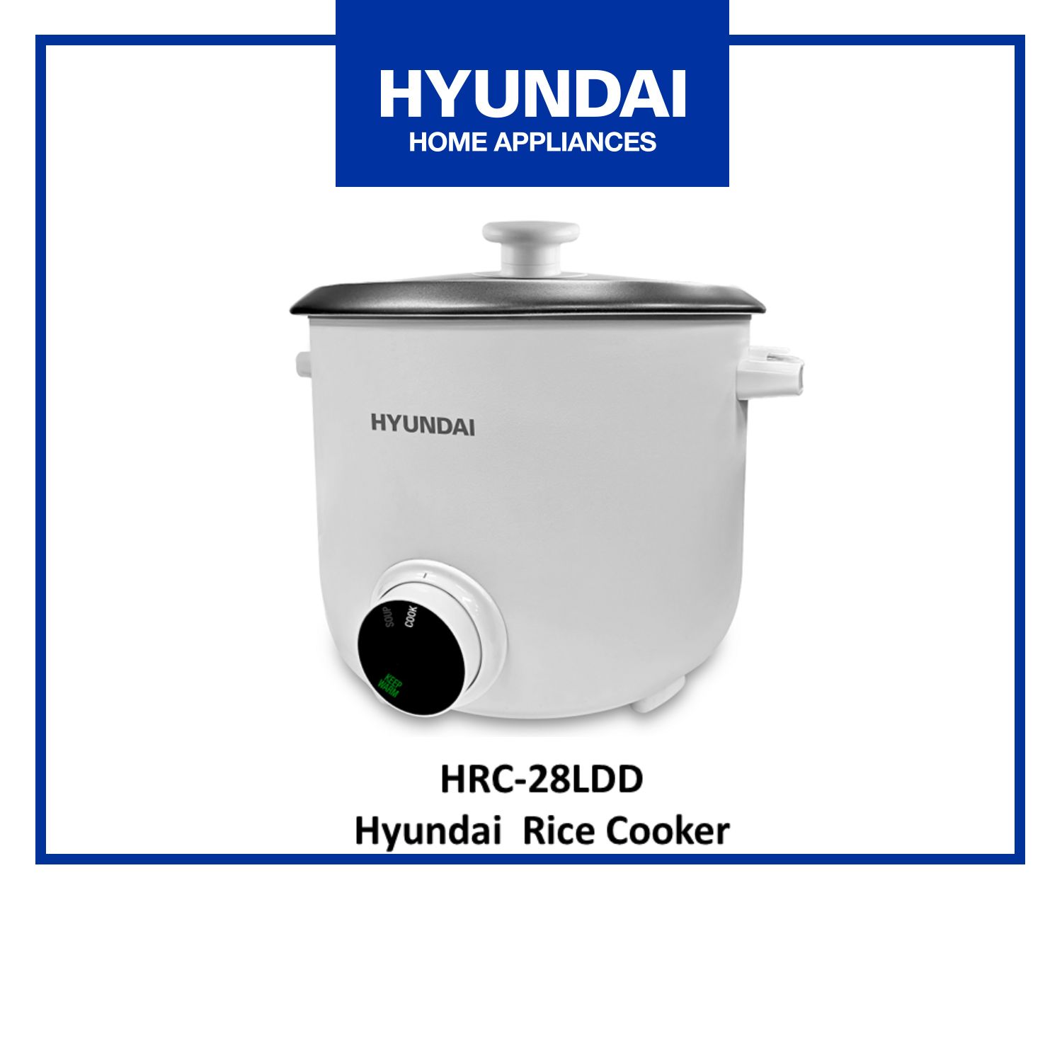 Hyundai Steam Rice Cooker (3 Liters / 4 cups) - Pre Order (1 week delivery)