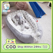Foldable Baby Bed with Removable Washable Nest and Pillow
