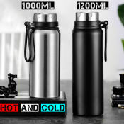 Premium Thermos Tumbler - 1000ML, Hot&Cold, Double Wall, Portable