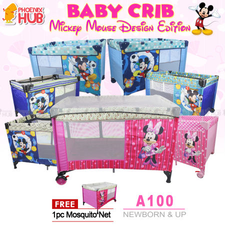 Phoenix Hub A100 Portable Baby Crib with Cartoon Character