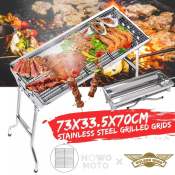HW Golden Wing Stainless Steel Portable BBQ Grill