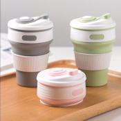 Eco-friendly Silicone Collapsible Coffee Cup - 350ML, Travel Mug