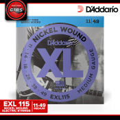D'Addario Electric Guitar String Set EXL 115 Medium Gauge