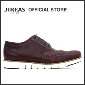 JIRRAS Wingtip Oxford Shoes - Genuine Leather Filipino Handcraft