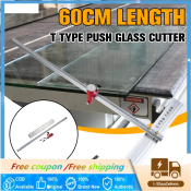 60cm Length T Type Aluminum Alloy Push Glass Cutter Tool