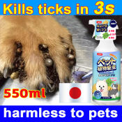 Effective 600ml Tick and Flea Remover Spray for Pets