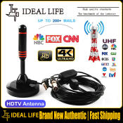 200 Mile Ultra HD Indoor Digital TV Antenna with Amplifier