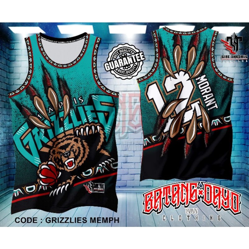 THL The NBa Memphis Grizzlies full sublimated jersey