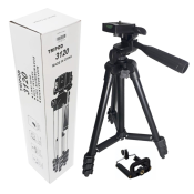 Aluminum Camera Tripod Stand with Mobile Clip and Bag