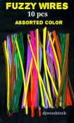 Fuzzy WIRES, Assorted Color Per Pack 10pcs