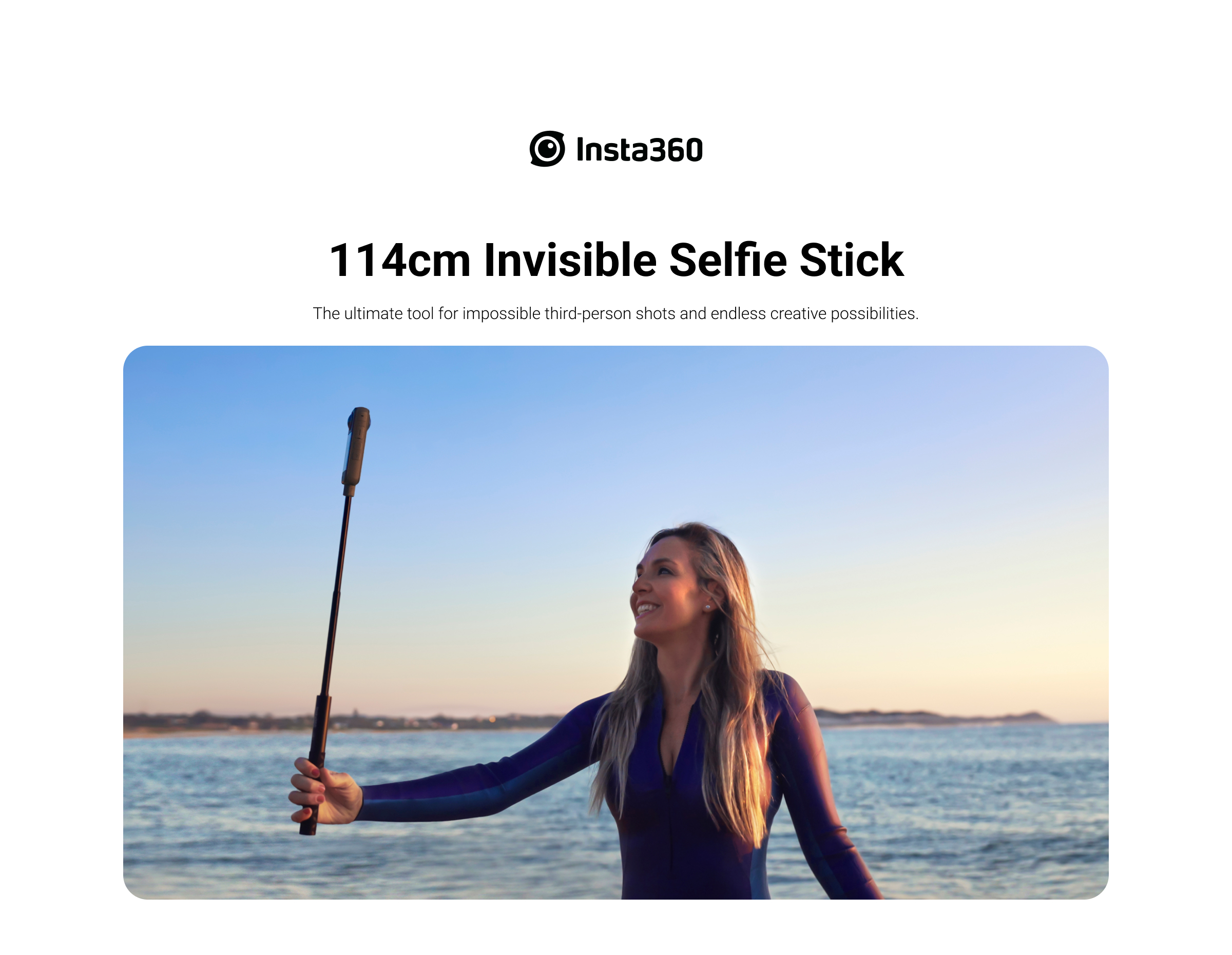 Insta360 Invisible Selfie Stick (114cm) Black/Gold – Lau (International)  Distribution Pte Ltd