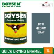 Boysen Quick Dry Enamel Medium Gray - 1L