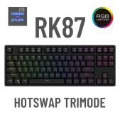 87 Keys TKL RGB Mechanical Keyboard - Hotswap Tri-Mode