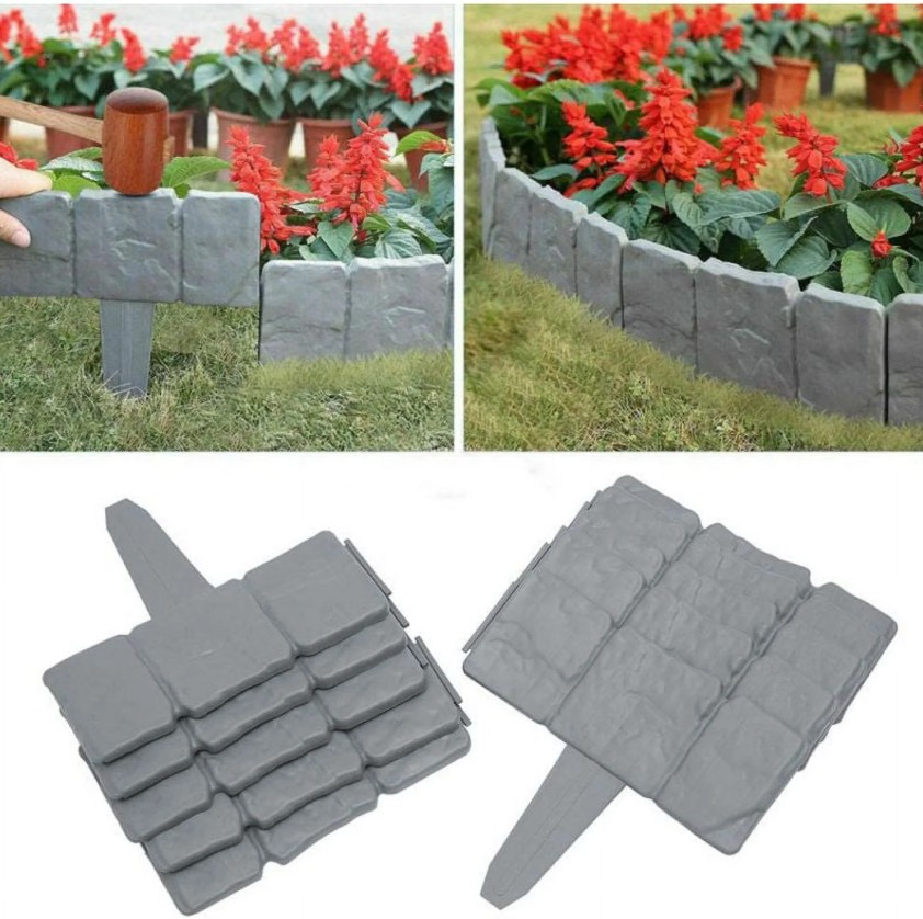 Detachable Outdoor Plastic Garden Fence by FLORALOVE