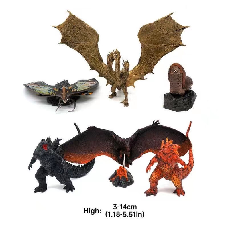 6in1/set godzilla king of the monsters action figure godzilla