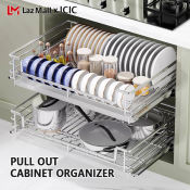 ICIC Kitchen Pull Out Basket: Stainless Steel Pantry Organizer