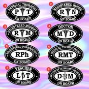 Doctors, Midwife, Physical Therapist, Teacher, Seaman, Dentist, Nurse Sticker Criminologist Car Sticker