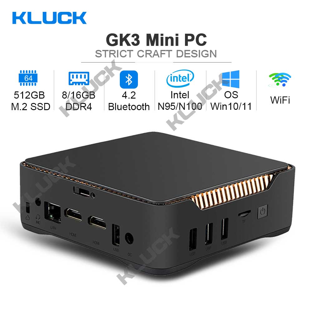 12th Gen Mini PC Alder Lake Intel N100 8GB DDR5 SSD NVME WiFi 5